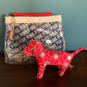 Victoria's Secret PINK Pouch & Stuffed Doggy